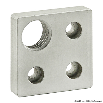 25 Series 4 Hole - Offset Tap Base Plate: 50mm x 50mm with M20 Corner Tap (25-2364)