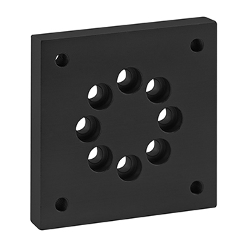 25 Series Leveling Caster Base Plate (25-2406-Black)