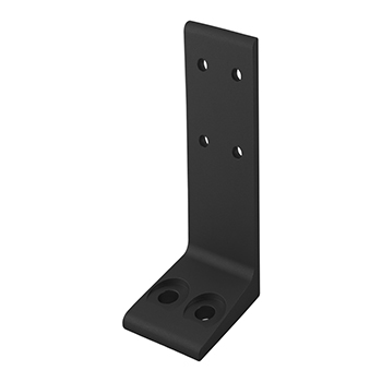 25 Series 50mm Economy Floor Mount Base Plate (25-2416-Black)