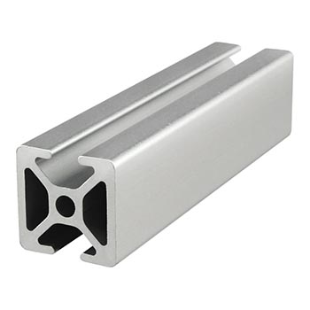 25mm X 25mm T-Slotted Profile - Two Opposite Open T-Slots (25-2504)