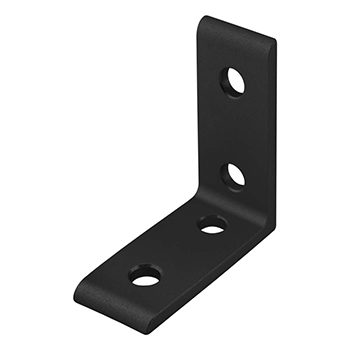 25 Series 4 Hole - Tall Inside Corner Bracket (25-4115-Black)