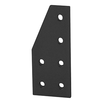 25 Series 6 Hole - 90 Degree Angled Stacked Flat Plate (25-4120-Black)