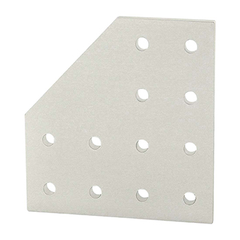 25 Series 12 Hole - 90 Degree Angled Flat Plate (25-4128)