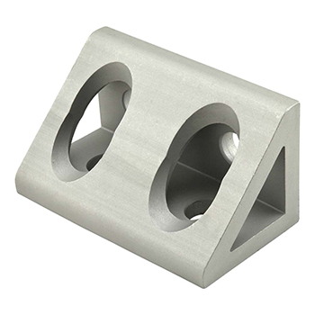 25 Series 4 Hole - Wide Gusseted Inside Corner Bracket (25-4134)