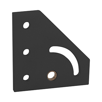 25 Series 90 Degree Right Hand Pivot Bracket Plate (25-4137-Black)