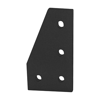 25 Series 4 Hole - 90 Degree Angled Flat Plate (25-4150-Black)