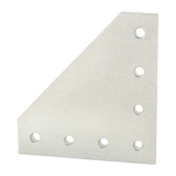 25 Series 7 Hole - 90 Degree Angled Squared Flat Plate (25-4152)