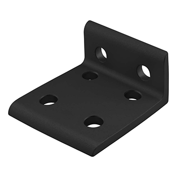 25 Series 6 Hole - Wide 2x4 Inside Corner Bracket (25-4175-Black)