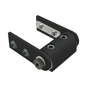 25 Series Standard Universal Dynamic Pivot Assembly with Dual Straight Arms (25-4178-Black)