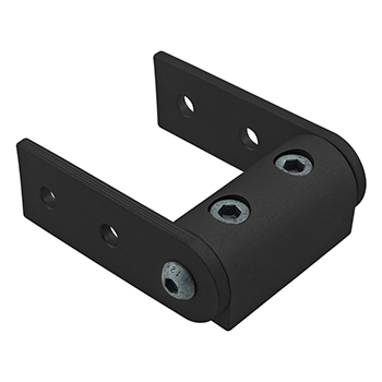 25 Series Universal Standard Structural Pivot Assembly with Dual Straight Arms (25-4195-Black)