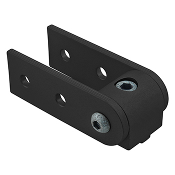 25 Series 0 Degree Standard Structural Pivot Assembly with Dual Straight Arms (25-4197-Black)