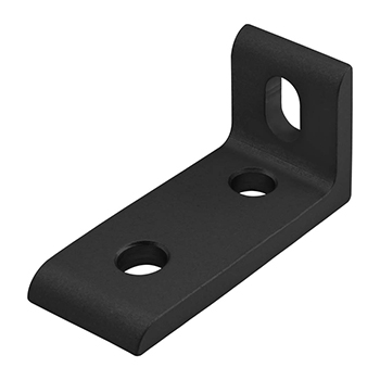 25 Series 3 Hole - Slotted Inside Corner Bracket (25-4250-Black)