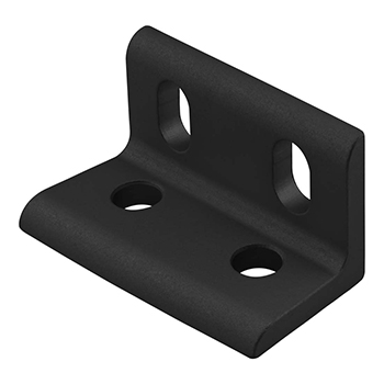 25 Series 4 Hole - Wide Slotted Inside Corner Bracket (25-4260-Black)