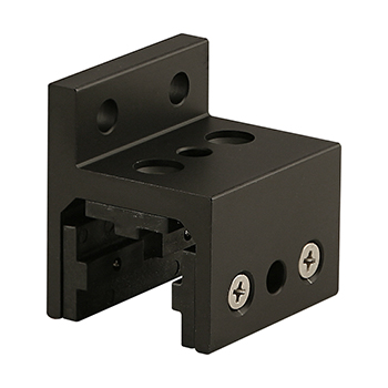 25 Series 3 Slot Mount - Single Flange Short Standard Linear Bearing with Brake Holes (25-6415-Black)