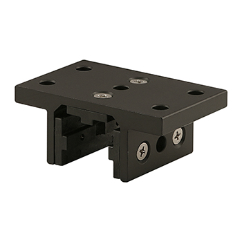 25 Series 3 Slot Mount - Double Flange Short Standard Linear Bearing with Brake Holes (25-6425-Black)