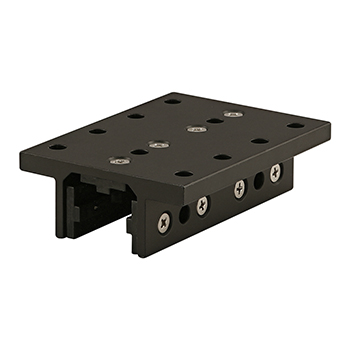 25 Series 3 Slot Mount - Double Flange Long Standard Linear Bearing with Brake Holes (25-6426-Black)