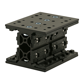 25 Series Long - Double Mount Unibearing Assembly (25-6737-Black)