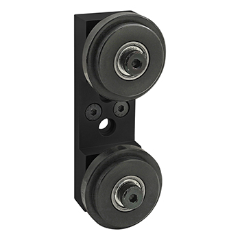 15 Series Dual Roller Wheel Bracket Assembly (2755-Black)