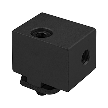 15 Series Aluminum Panel Mount Block (2900-Black)