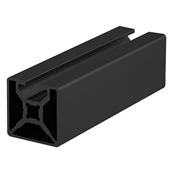 30mm X 30mm T-Slotted Profile - Single Open T-Slot (30-3001-Black-FB)