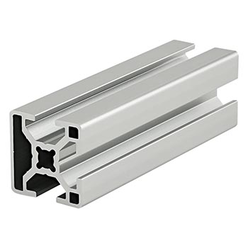 30mm X 30mm T-Slotted Profile - Three Adjacent Open T-Slots (30-3003)