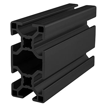 30mm X 60mm T-Slotted Profile - Six Open T-Slots (30-3060-Black-FB)