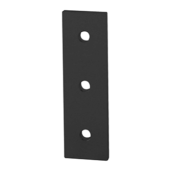 30 Series 3 Hole - Straight Flat Plate (30-4306-Black)