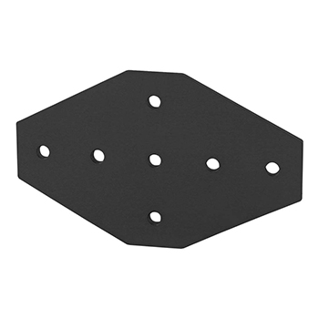 30 Series 7 Hole - Cross Flat Plate (30-4335-Black)