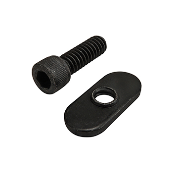 Bolt Assembly: 1/4-20 x 0.750" Black SHCS and Slide-In Economy T-Nut - Centered Thread - Black Zinc (3304)