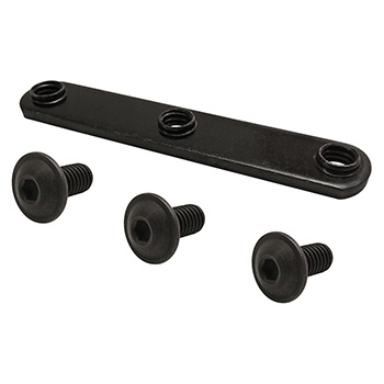 Bolt Assembly: (3) 5/16-18 x 0.687 Black FBHSCS and Triple Slide-In Economy T-Nut - Black Zinc (3357)