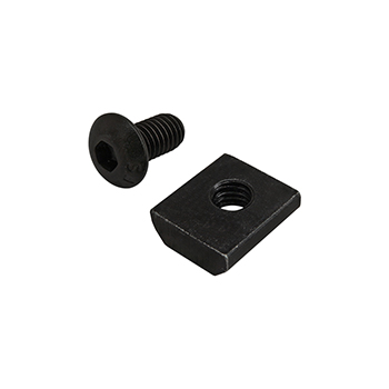 Bolt Assembly: 10-32 x 0.375" Black BHSCS and Standard Slide-In T-Nut - Black Zinc (3426)