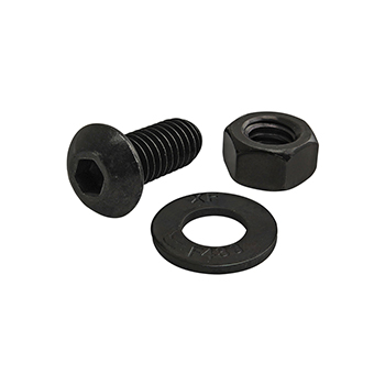 Bolt Assembly: 5/16-18 x 0.750" Black BHSCS with Washer and Hex Nut - Black Zinc (3442)