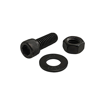 Bolt Assembly: 5/16-18 x 0.875" Black SHCS with Washer and Hex Nut - Black Zinc (3446)