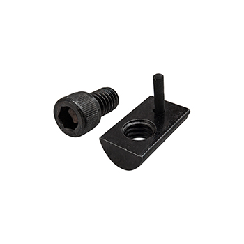 Bolt Assembly: 5/16-18 x 0.500" Black SHCS and Roll-In T-Nut with Flex Handle - Black Zinc (3452)