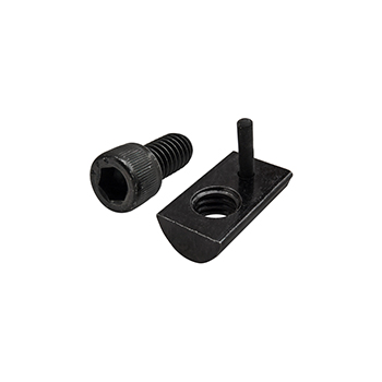 Bolt Assembly: 5/16-18 x 0.625" Black SHCS and Roll-In T-Nut with Flex Handle - Black Zinc (3456)