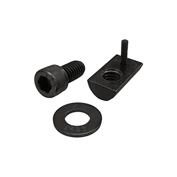 Bolt Assembly: 5/16-18 x 0.625" Black SHCS with Washer and Roll-In T-Nut with Flex Handle - Black Zinc (3464)