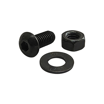 Bolt Assembly: 5/16-18 x 0.750" Black BHSCS with Washer and Hex Nut - Black Zinc (3467)