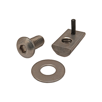 Bolt Assembly: SS 5/16-18 x 0.625" BHSCS with Washer and Roll-In T-Nut with Flex Handle (3618)