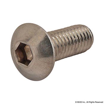 10-32 x 0.500" Button Head Socket Cap Screw (BHSCS) (3696)