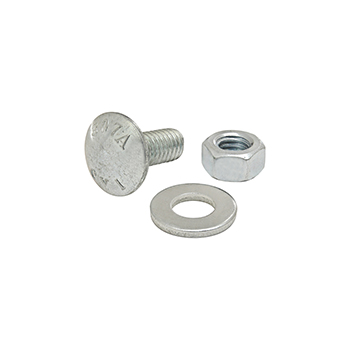 Bolt Assembly: 5/16-18 x 0.750" Bright Slide-In Economy T-Slot Stud with Washer and Hex Nut - Bright Zinc (3745)