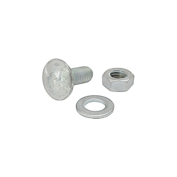 Bolt Assembly: M8 x 20.00mm Bright Slide-In Flanged Economy T-Slot Stud with Washer and Hex Nut - Bright Zinc (3825)