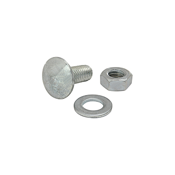 Bolt Assembly: M8 x 20.00mm Bright Slide-In Flanged Economy T-Slot Stud with Washer and Hex Nut - Bright Zinc (3880)