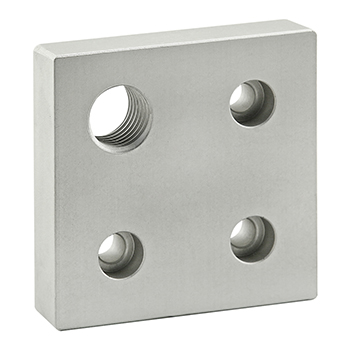 40 Series 4 Hole - Offset Tap Base Plate: 80mm x 80mm with M20 Corner Tap (40-2367)