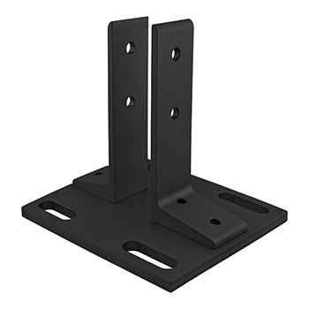 40 Series Floor Mount Base Plate (40-2390-Black)