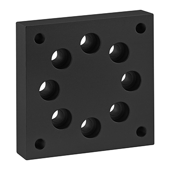 40 Series Leveling Caster Base Plate (40-2408-Black)