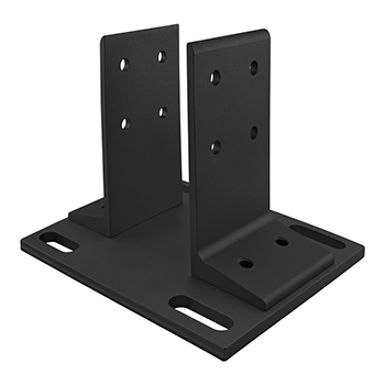 40 Series Floor Mount Base Plate (40-2410-Black)