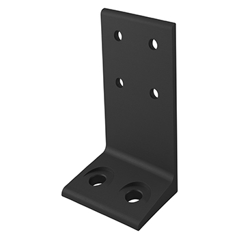 40 Series 80mm Economy Floor Mount Base Plate (40-2417-Black)