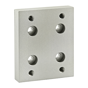 40 Series Flange Mount Caster Base Plate (40-2420)