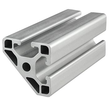 40mm X 40mm Lite T-Slotted Profile - Two Adjacent Open T-Slots (40-4045-Lite)