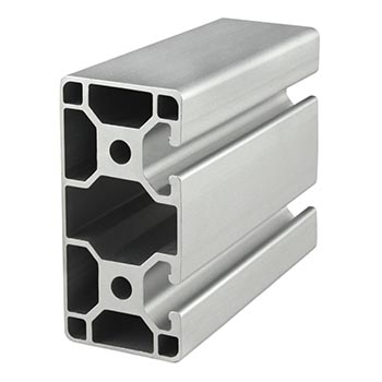 40mm X 80mm Lite T-Slotted Profile - Two Adjacent Open T-Slots (40-4082-Lite)